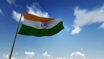 Drapeau indien sur les GIFs - 30 images animées gratuites