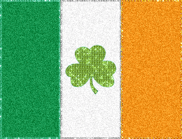 Гифки ирландского флага - 30 развевающихся флагов