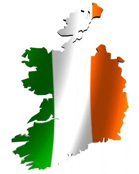 GIFs der irischen Flagge - 30 wehende Fahnen gratis