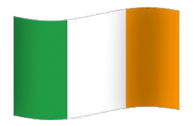 GIFs de la bandera irlandesa - 30 banderas ondeando gratis