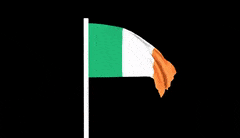 Гифки ирландского флага - 30 развевающихся флагов