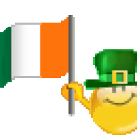 GIFy irské vlajky - 30 animovaných obrázků vlajících vlajek