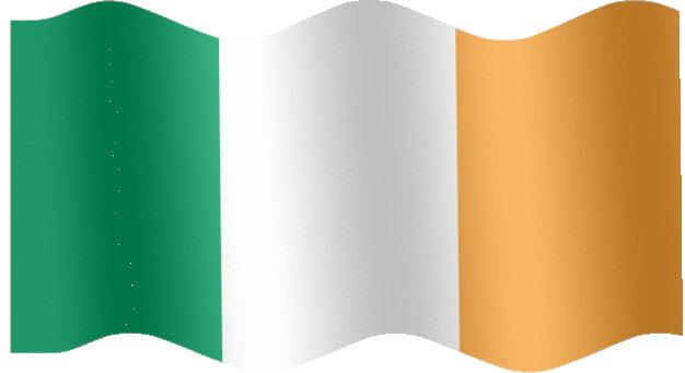 GIFs da bandeira da Irlanda - 30 bandeiras de ondulação gratuitamente