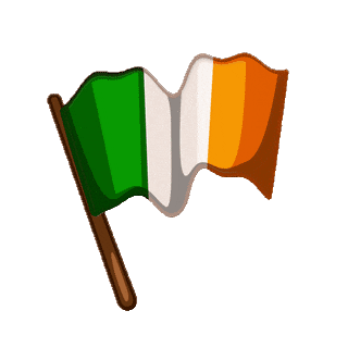 GIFs du drapeau irlandais - 30 drapeaux agitant gratuitement