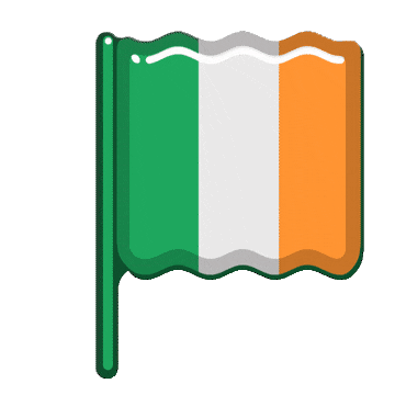 GIFs du drapeau irlandais - 30 drapeaux agitant gratuitement