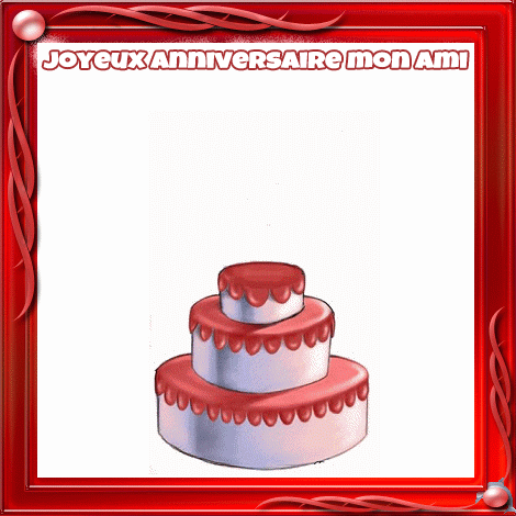 Joyeux anniversaire mon ami GIFs - 50 cartes de vœux animées gratuites