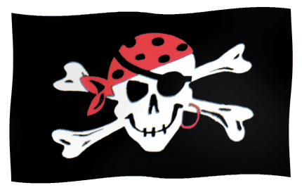 Гифки пиратского флага - 25 лучших анимированных GIF изображений