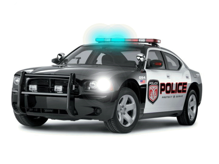 Policejní auta na GIF - 90 animovaných snímků policejních vozidel