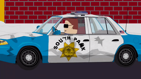 Polizeiautos auf GIFs - 90 animierte Bilder von Polizeifahrzeugen
