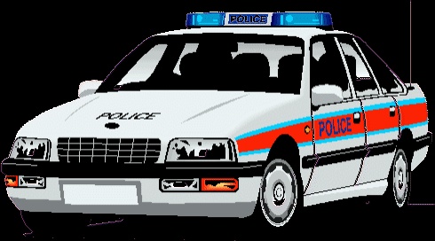 Carros de polícia em GIFs - 90 imagens animadas de veículos policiais