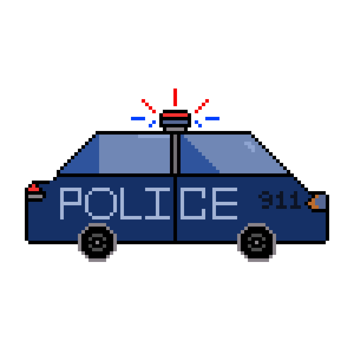 Samochody policyjne na GIF - 90 animowanych GIF pojazdów policyjnych