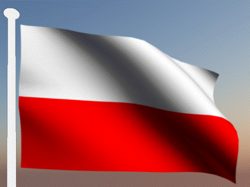 Polnische Flagge auf GIFs - 26 animierte GIF-Bilder