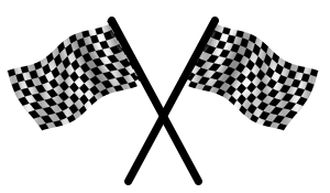 GIFs de bandeira de corrida - 20 bandeiras do final da corrida