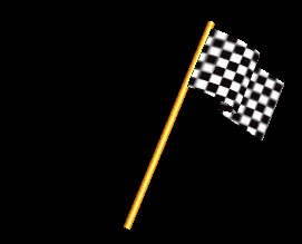 Гифки гоночного флага - Клетчатый флаг конца гонки на GIF