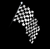 GIFy z flagami wyścigowymi - 20 flag z szachownicą na koniec wyścigu