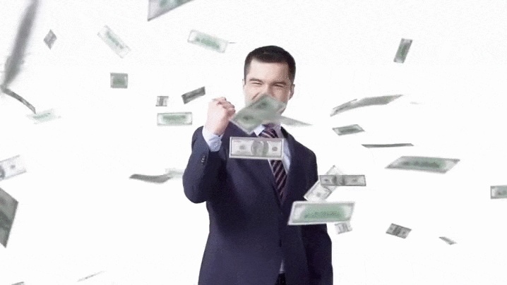 GIFs de chuva de dinheiro - 50 imagens animadas de dinheiro caindo