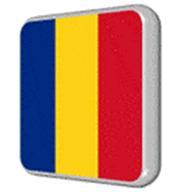 Bandera rumana en GIFs - 22 imágenes animadas de banderas ondeando