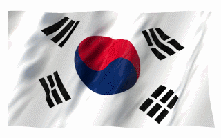 Флаг Южной Кореи на гифках - 23 анимированных GIF изображения