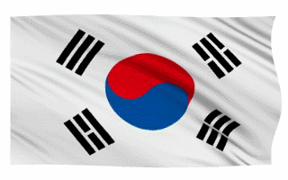 Drapeau de la Corée du Sud sur des GIFs - 23 images animées