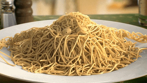 GIF di spaghetti - 100 immagini animate di questo tipo di pasta