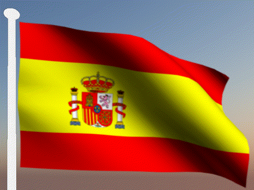 Drapeau espagnol sur les GIFs - 30 images animées gratuites