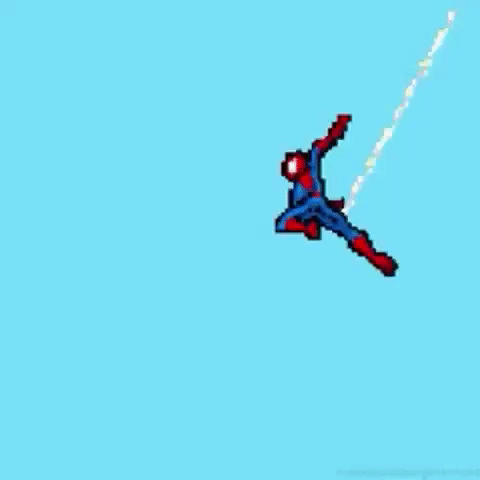 Гифки Человека-Паука, стреляющего паутиной