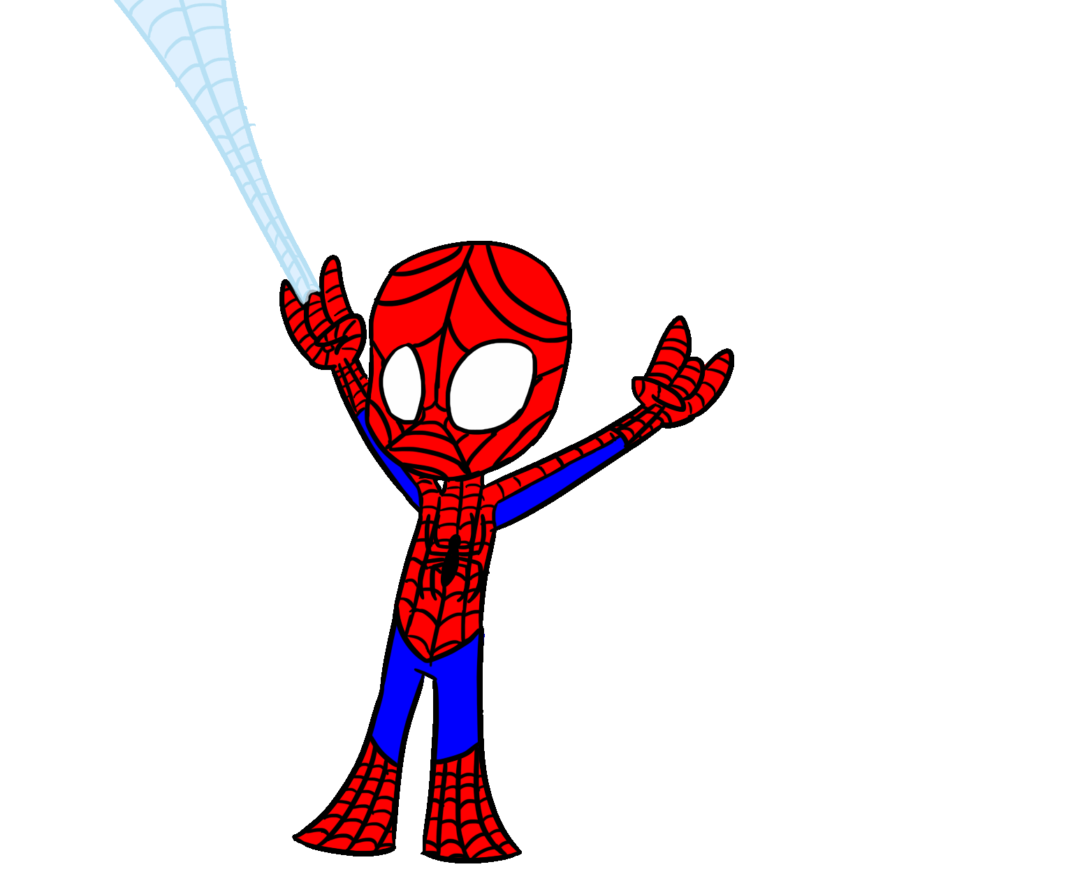Гифки Человека-Паука, стреляющего паутиной