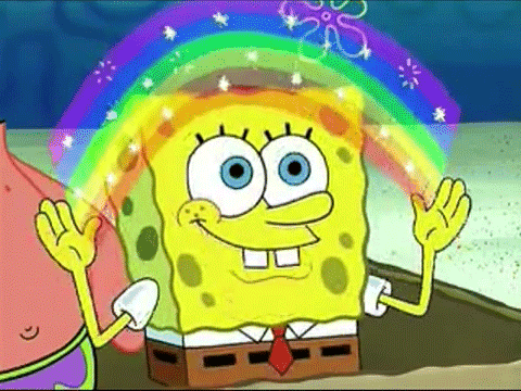 Rainbow SpongeBob GIFs - All animated Pics For Free