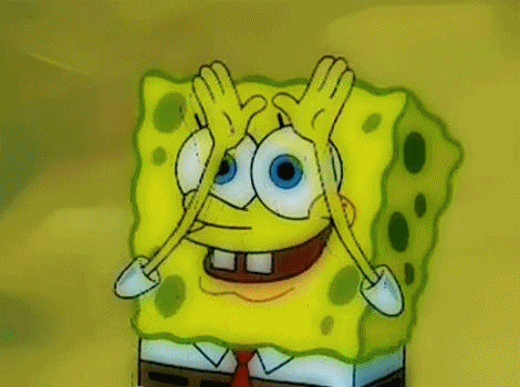 GIFy Spongebob ukazuje duhu - Všechny animované obrázky