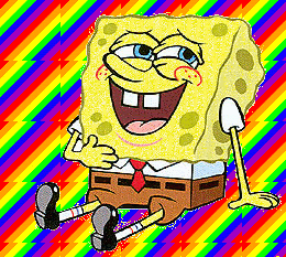 GIFs von dem Regenbogen SpongeBob - Alle animierten Bilder