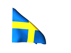Шведский флаг на гифках - 20 анимированных GIF изображений
