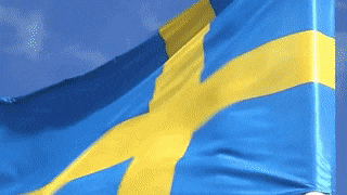 Sveriges flagga på GIFs - 20 animerade bilder gratis