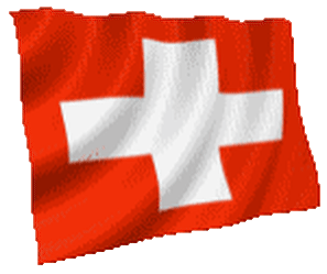 Drapeau suisse sur les GIFs - 30 images animées d'un drapeau ondulant