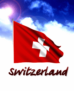 Drapeau suisse sur les GIFs - 30 images animées d'un drapeau ondulant
