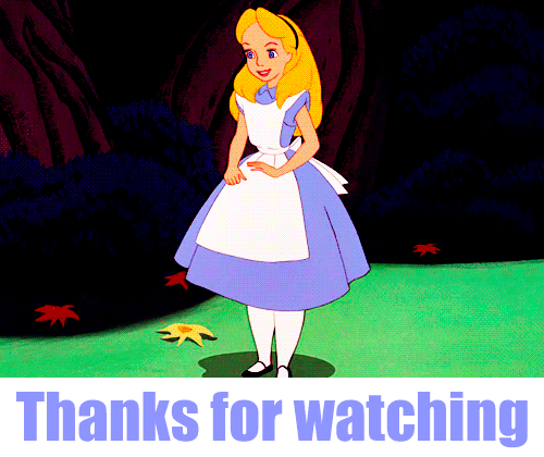 Glitter- Thanks for Watching on Make a GIF