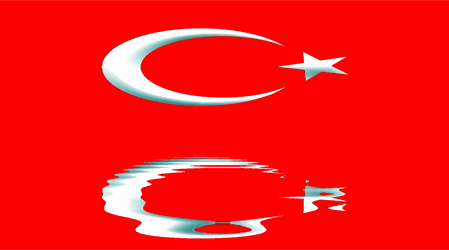 GIF z turecké vlajky - 50 animovaných obrázků zdarma
