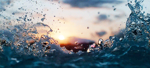 Vatten på animerade GIF-bilder - 130 vackra gifer gratis