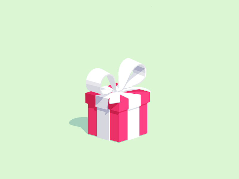 Le GIF con i regali, belle sorprese, scatole da regalo