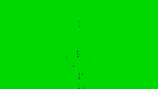 a-lot-of-arrows-rain-green-screen-background-usagif