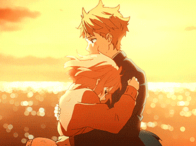 GIFs Abraços em Anime - 100 imagens animadas com nomes de anime