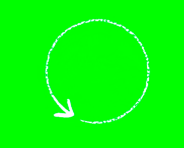 arrow-forming-a-circle-green-screen-background-usagif
