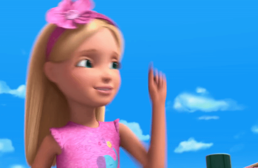 Animerade GIF-bilder av Barbie