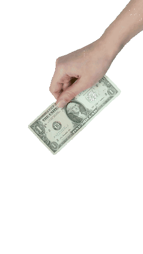 Peníze GIFů na průhledném pozadí