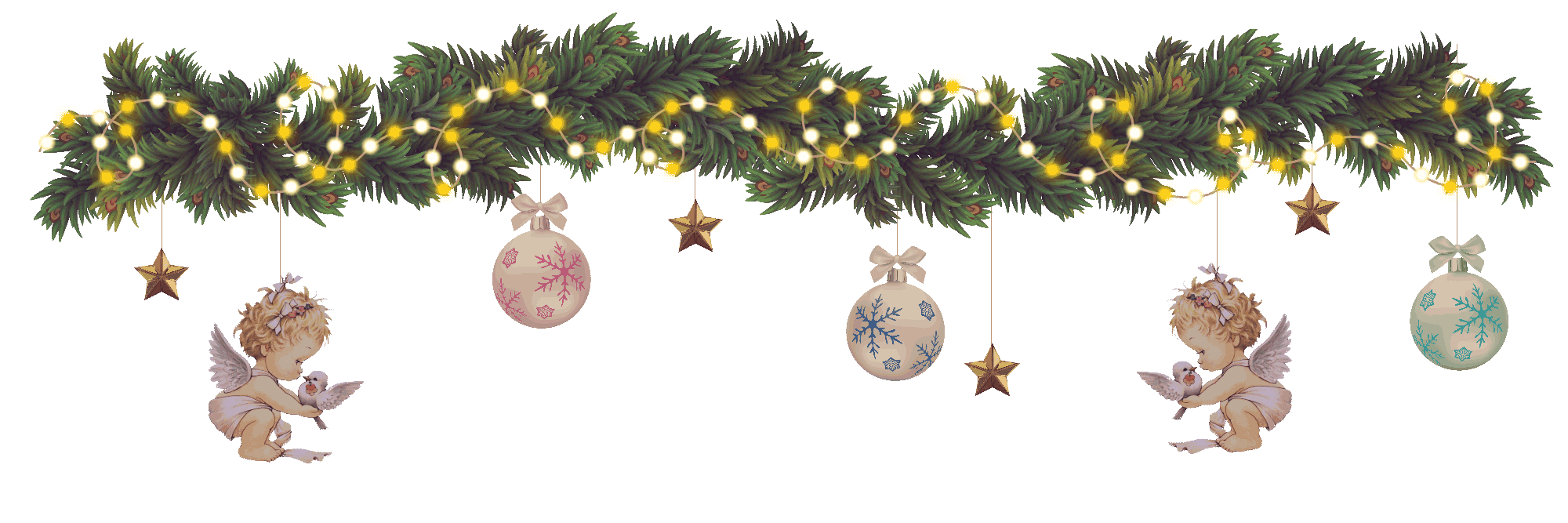 Christmas Lights Transparent Background GIFs