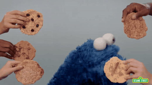 Le GIF di mostri di biscotti