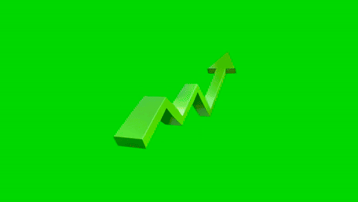 large-arrow-up-growth-zigzag-3d-green-screen-background-usagif