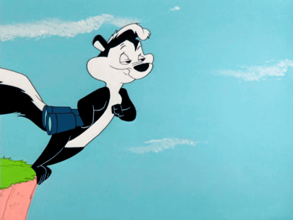 pepe-le-pew-flew-away-in-love
