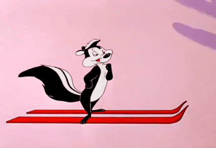 pepe-le-pew-flying-on-the-skis