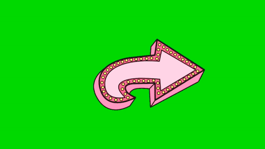 pink-neon-pointing-large-arrow-green-screen-background-usagif