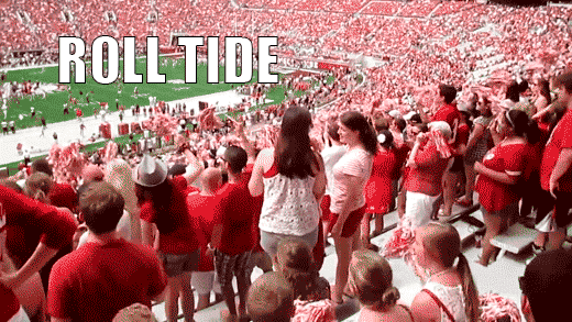 Roll Tide GIFs to Cheer For UA's Crimson Tide